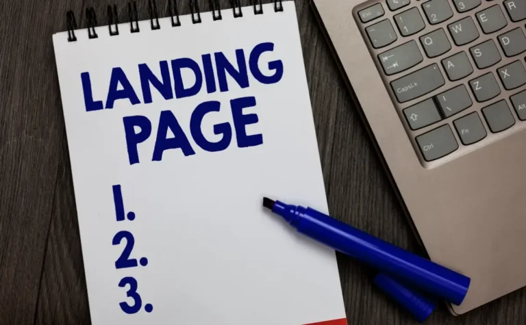 “Hình minh họa Landing Page – trang đích được dùng để thu thập thông tin và tăng chuyển đổi trong kinh doanh online.”