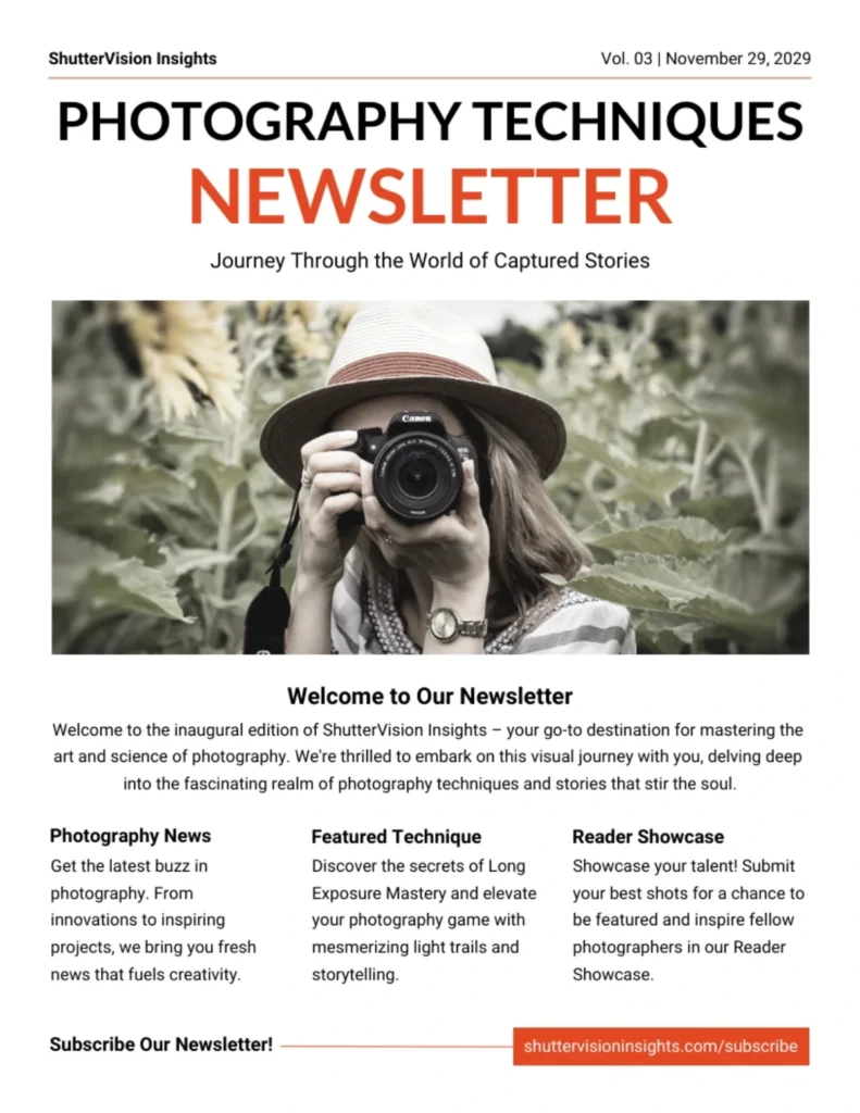 Thiết kế newsletter làm nổi bật trọng tâm nội dung chính