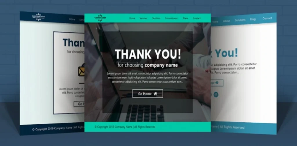 Ảnh minh họa các thành phần quan trọng của một thank you page hiệu quả.