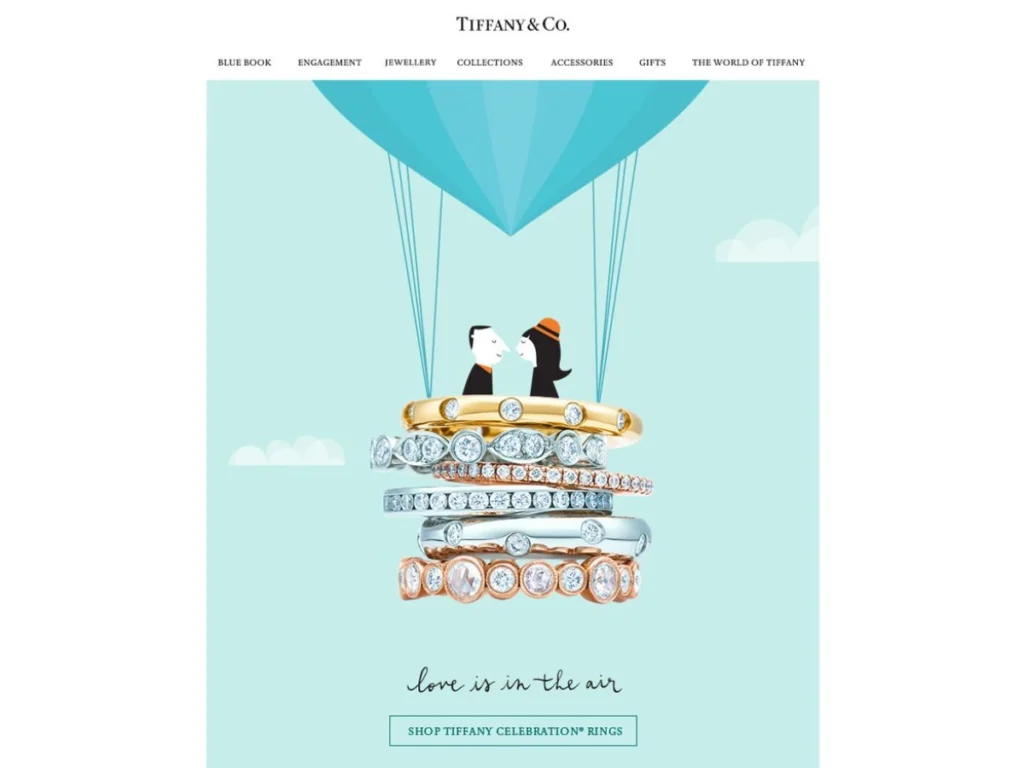 Newsletter sử dụng kỹ thuật khóa màu để tách biệt các khối thông tin