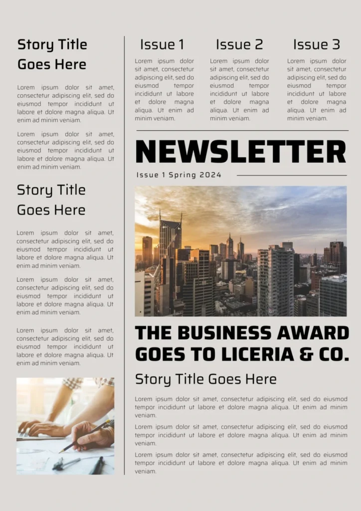 Thiết kế newsletter cân bằng giữa hình ảnh, nội dung và bố cục